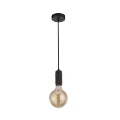 Searchlight 77651BK - Luster na sajli SUSPENSION 1xE27/60W/230V crna