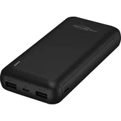 ANSMANN Ansmann PB212 powerbank (rezervni akumulatorji) 20000 mAh Smart IC LiPo Micro USB\, USB-C®\, USB črna prikaz stanja, (20432591)