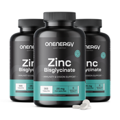 3x Cink bisglicinat 25 mg, skupaj 1095 tablet