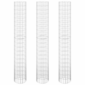 Kružne gabionske gredice 3 kom pocincani celik O 30 x 200 cm