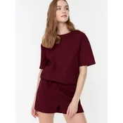 Trendyol Milla Ženski set pidžame Thmss22Pt0524, Bordo