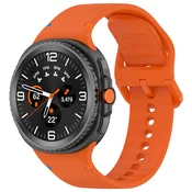 Silikonski pas Techsuit W079 za Samsung Galaxy Watch8 40mm/Watch8 44mm/Watch8 Classic 46mm - oranžen