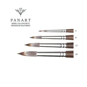 PanArt 7701 Okrogla krtača - sintetične ščetine Mongoose - 4
