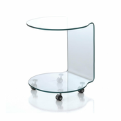 Stakleni okrugao pomoćni stol o 50 cm Move – Tomasucci