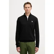 U.S. Polo Assn. pulover moški bombažen COTTON 1/4 ZIP NECK