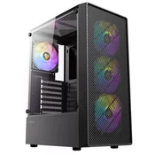 ANTEC AX26 RGB ELITE Midi-T ATX okno gaming črno ohišje