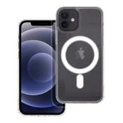 OEM Transparentni etui za iPhone 12 Clear Mag Cover (STR), združljiv z MagSafe