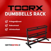 Toorx Dumbbells Rack With 3 Shelves – stojalo za enoročne uteži v 3 nivojih – po naročilu 10-14 dni