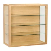 Stenska vitrina v hrastovem dekorju v naravni barvi 60x60x27 cm Poetic – Hübsch