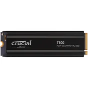 CRUCIAL T500 2000GB NVMe PCIe Gen.4 M.2 2280 Heatsink