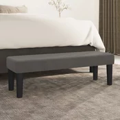 vidaXL Klop temno siv 100x30x30 cm žamet