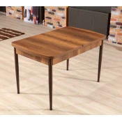 Hanah Home Trpezarijski sto na razvlacenje Trend Barok, 132-170 cm, Orah