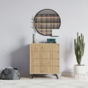 Hanah Home Komoda Suvera 70x86x40cm Hrast