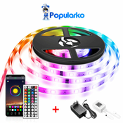 10M RGB LED lučke trak + Aplikacija + Daljinec