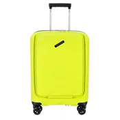 Kabinski kovček TRAVEL AND MORE Unbreakable - lime, trdi, predal, 38 l