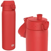 SLIM water bottle, stainless steel, 600 ml, Red - Ion8
