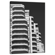 shumee Platno z vzorcem Arhitektura Stavba Balkon 40x60