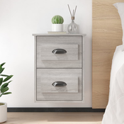vidaXL Stenske nočne omarice 2 kosa siva sonoma 41,5x36x53cm