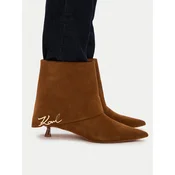 KARL LAGERFELD Škornji KL30142 Rjava