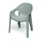 Prosperplast Plastični stol z nasloni PREMO 56x65x82,5 cm, italijansko zelena