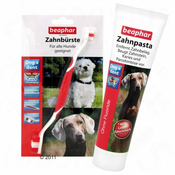 BEAPHAR Dog-A-Dent komplet za nego zob - Zobna ščetka in zobna pasta (100 g)