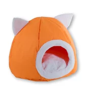 slomart Postelja za mačke GO GIFT - oranžna, 40x40x34 cm, udobna in hipoalergena, primerna za mačke teže 2-4,9 kg