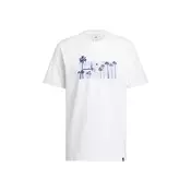 Adidas Muška majica M Photorl Crt T JZ7544, Okrugli izrez, Bela
