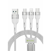 BAVIN Kabl 18W 3 in 1 Micro/ type-C/ lightning/ bela