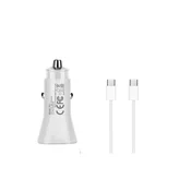 Komplet za hitro polnjenje avtomobilskega polnilnika 20 W in 1-metrski podatkovni kabel za hitro polnjenje tipa C do C 60 W, združljiv z Apple iPhone 15 / 15 Pro / 15 Pro Max