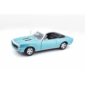 Maisto - 1967 CHEVROLET CAMARO SS 396 CONVERTIBLE, turkizna kovinska barva, 1:18