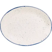 CHURCHILL Stonecast Hints Buffet Indigo Blue plitev krožnik, ovalen, o: 305 mm (12 kos)