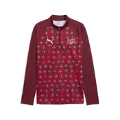 PUMA Switzerland Slim Warmup Quarter-Zip Top Men, Football, Regal Red/White, 3XL