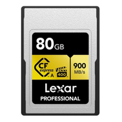 Lexar CFexpress 80 GB (R:900/W:800MB/s) Type A Gold