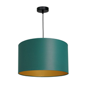 Luster na sajli ARDEN 1xE27/60W/230V precnik 40 cm zelena/zlatna