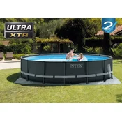 Intex Ultra XTR Frame bazen sa čeličnom konstrukcijom i peščanom pumpom – 4.88m x 1.22m