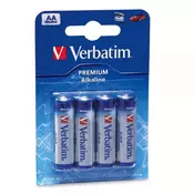 baterija alkalna 1,5V AA pk4 Verbatim 49921 blister