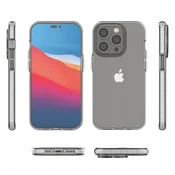 HURTEL Silikonski ovitek Spring za iPhone 14 Pro z okvirjem svetlo modre barve