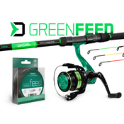 Feedrový set Delphin GreenFEED 330cm/100g + 4T + 0,22mm