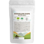 BrainMax Pure White Chocolate with Vanilla Chips, čokoladni koščki iz bele čokolade, BIO, 250 g