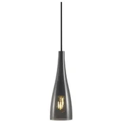 Nordlux - Luster na sajli EMBLA 1xE27/40W/230V dimljeno/crno