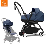 stokke yoyo3 otroški voziček 2v1 newborn shell 0+ blue (black frame)