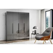 Garderobna omara Paris 180 cm - siva