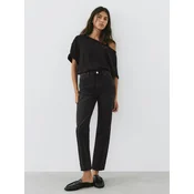 Pull&Bear Kavbojke črn denim