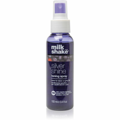 Milk Shake Silver Shine Toning Spray sprej za toniranje za plavu i sijedu kosu 100 ml