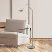 Steinhauer LED-stoječa svetilka Daphne 2, 1-žarilna, jeklo, CCT, daljinski upravljalnik - Dnevna soba/jedilnica - Sodobni - Kovina