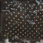 vidaXL Božicna svjetlosna mreža topla bijela 4 x 4 m 544 LED