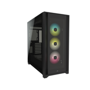 Kucište CORSAIR ICUE 5000X Mid-Tower ATX/kaljeno staklo/bez napajanja/RGB/crna