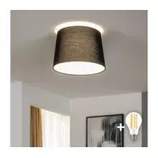 Brilagi - LED plafonski luster CERIA 1xE27/40W/230V precnik 30 cm crni