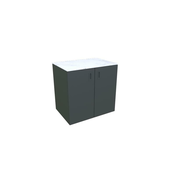 Element z vrati za modularno letno kuhinjo (90x63x92 cm, nerjaveče jeklo, antracit)