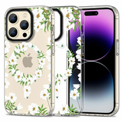 OVITEK TECH-PROTECT MAGMOOD MAGSAFE IPHONE 15 PRO MAX WHITE DAISY